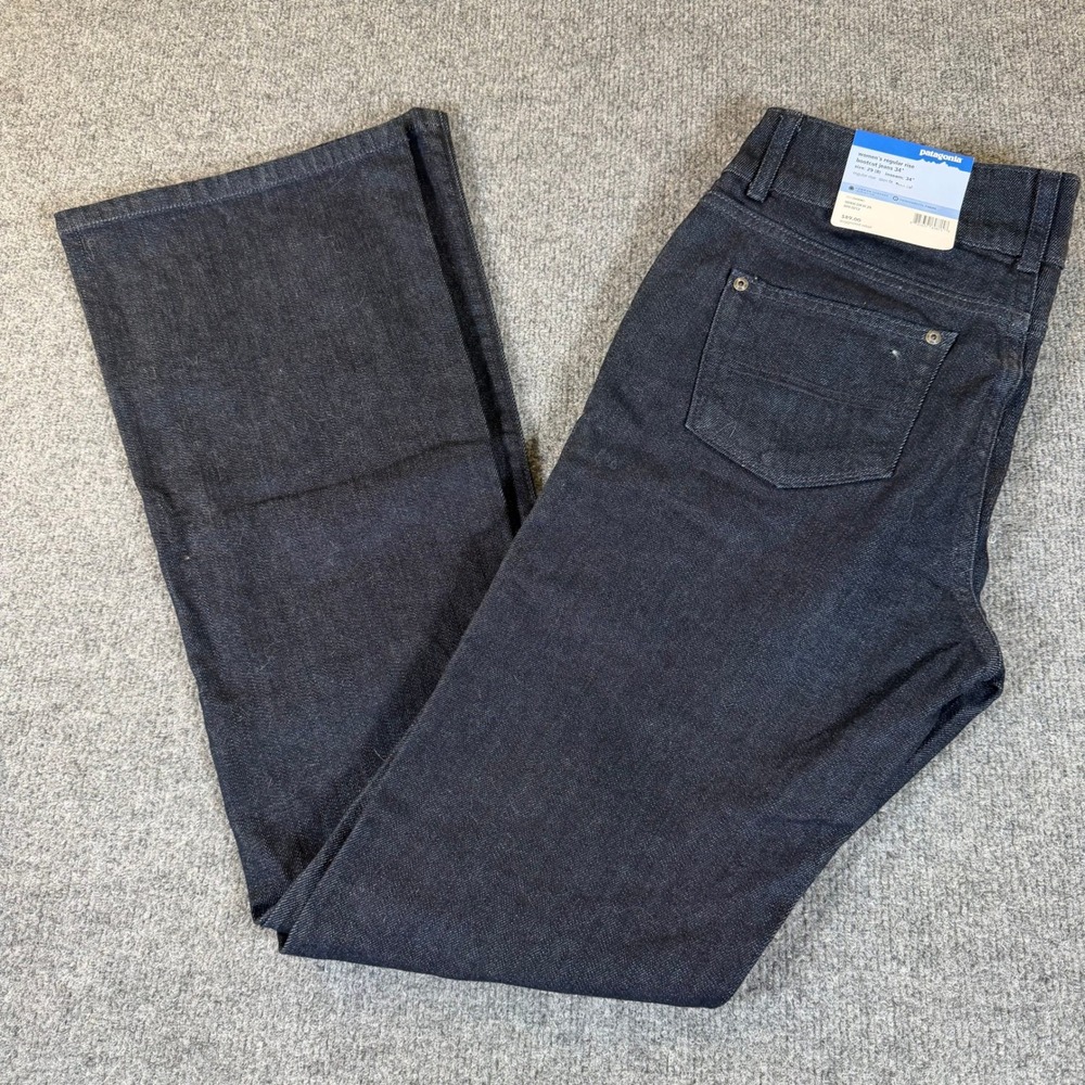 Patagonia Womens Regular Rise Bootcut Jeans Dark Wash 34 Inseam Size 29 8 NWT